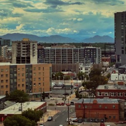 Close to the center of everything a city skyline of Colorado