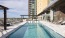 a swimming pool in a courtyard