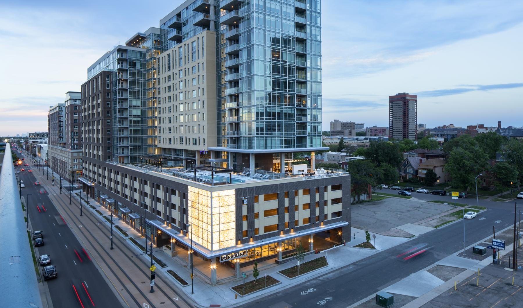 a high angle view of a building